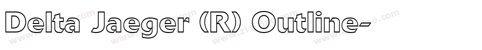Delta Jaeger (R) Outline字体转换